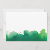 可愛いレプレシャンst patricks day赤ちゃんシャワー 招待状 (裏面)