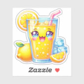 可愛いレモカスタムネードのビニールシール シール (シート)