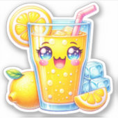 可愛いレモカスタムネードのビニールシール シール (正面)