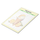 可愛いレモンパイパントリーインベントリリスト ノートパッド (アングル)