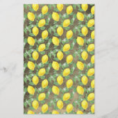 可愛いレモン黄色のグレンゲ模様 (正面)