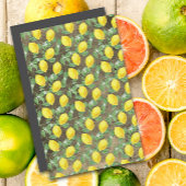 可愛いレモン黄色のグレンゲ模様