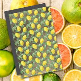 可愛いレモン黄色のグレンゲ模様