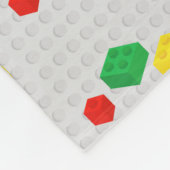 可愛いレンガカラフル建物ブロック子供パターン フリースブランケット (角)