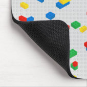 可愛いレンガカラフル建物ブロック子供パターン マウスパッド (コーナー)