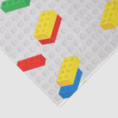 可愛いレンガカラフル建物ブロック子供パターン 薄葉紙 (詳細)