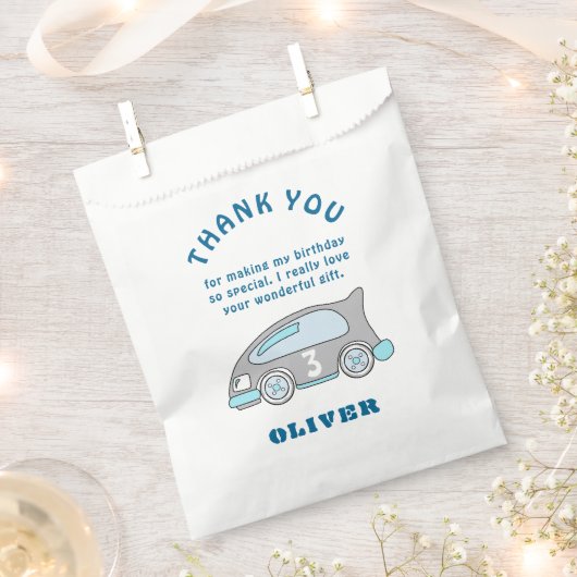 可愛いレースカーブルーボーイナスキッズサンキュー フェイバーバッグ (クリップ留めされた状態)