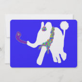 可愛いロシュ・ハシャナראש השנהショファーホワイトゾウ シーズンカード (正面)