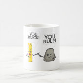 可愛いロッカーとルーラ素晴らしーGifを支配 コーヒーマグカップ (中央)