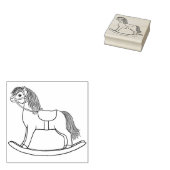 可愛いロッキングホースラバースタンプ ラバースタンプ (押印)