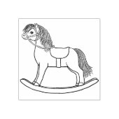 可愛いロッキングホースラバースタンプ ラバースタンプ (インプリント)