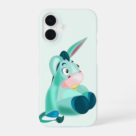 可愛いロバiPhoneケース iPhone 16ケース (裏面)