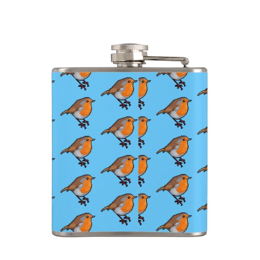 可愛いロビンザガーデナーの友人レトロ作品 フラスク (裏面)