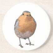 可愛いロビンバードレッドブレスト コースター (正面)
