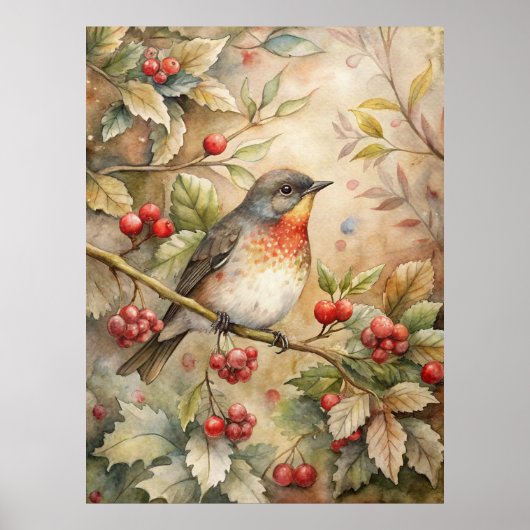 可愛いロビン ポスター (正面)