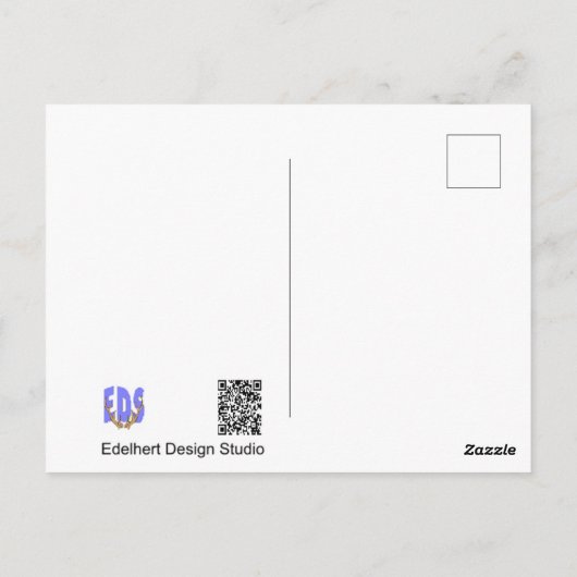 可愛いロビンDIYはがき ポストカード (裏面)