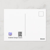 可愛いロビンinツリーDIYはがき ポストカード (裏面)