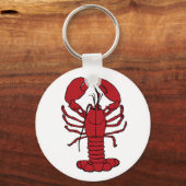 可愛いロブスター航海のビーチキーチェーン キーホルダー (正面)