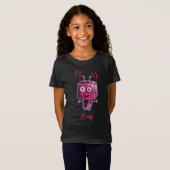 可愛いロボグランジットピンク名 Tシャツ (正面フル)