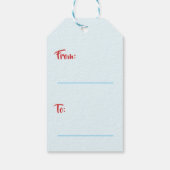 可愛いロマトニックフィッシュバレンタインデー ギフトタグ (裏面)