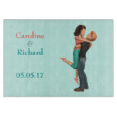 可愛いロマンス:スウィートアーツパーソナライズされたエンブレイス カッティングボード (正面)