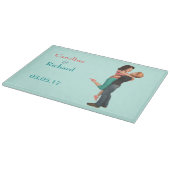 可愛いロマンス:スウィートアーツパーソナライズされたエンブレイス カッティングボード (角)