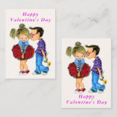 可愛いロマンチックなカップル私はあなたを愛するカード ノートカード (正面/裏面)