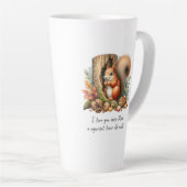 可愛いロマンチックな引用文水の色バレンティンズデイギフト カフェラテマグ (右アングル)