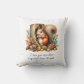 可愛いロマンチックな引用文水の色バレンティンズデイギフト クッション (正面)