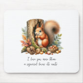 可愛いロマンチックな引用文水の色バレンティンズデイギフト マウスパッド (正面)