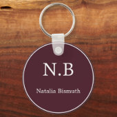 可愛いロマンチックパーソナライズされた赤 キーホルダー (正面)