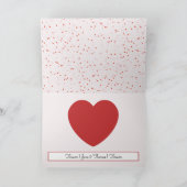 可愛いロマンチック赤ラブハッピーバレンタインデー シーズンカード (内部)