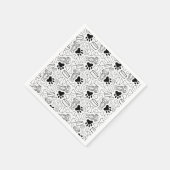 可愛いロングヘアダッシュンソーセージ犬 スタンダードカクテルナプキン (角)