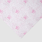 可愛いロングヘアダッシュンソーセージ犬 薄葉紙 (詳細)