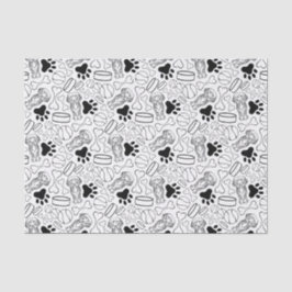 可愛いロングヘアダッシュンソーセージ犬 薄葉紙