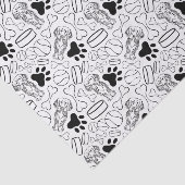 可愛いロングヘアダッシュンソーセージ犬 薄葉紙 (詳細)