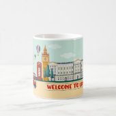 可愛いロンドンへようこそ コーヒーマグカップ (中央)