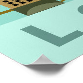 可愛いロンドンイラストレーションポスター ポスター (角)