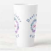 可愛いロ最高のゴシスターEver Word Art Mag カフェラテマグ (正面)