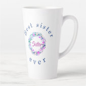 可愛いロ最高のゴシスターEver Word Art Mag カフェラテマグ (右)