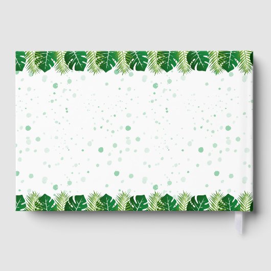 可愛いワイルドワンサファリジャングル動物1歳の誕生日 ゲストブック (裏面)