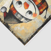 可愛いワッキー素朴お洒落雪だるまBA3 Decopage 薄葉紙 (詳細)