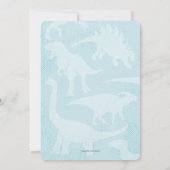 可愛いワンサウルスボーイ1stダイノミテパーティー 招待状 (裏面)