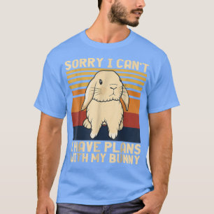 可愛いヴィンテージごめんなさい私は私のチームと予定を持つことができない Tシャツ
