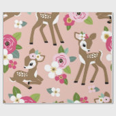 可愛いヴィンテージを着たシームレスなヴィンテージパターン ラッピングペーパー (フラット)