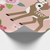 可愛いヴィンテージを着たシームレスなヴィンテージパターン ラッピングペーパー (角)