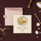 可愛いヴィンテージアールヌーボーLGBTQツブライド結婚ズ