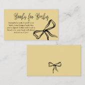 可愛いヴィンテージイエローブラックボウブズベビー エンクロージャーカード (正面/裏面)