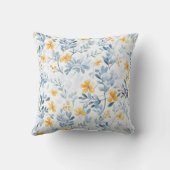 可愛いヴィンテージインスパイアの花柄 クッション (裏面)