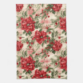 可愛いヴィンテージインスパイアクリスマスのキッチンタオル キッチンタオル (縦)